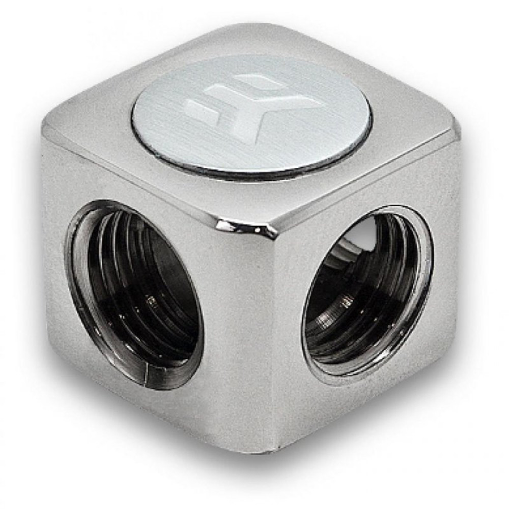 Фитинг для СВО EKWB EK-AF T-Splitter 3F G1/4 - Nickel (3831109847084)