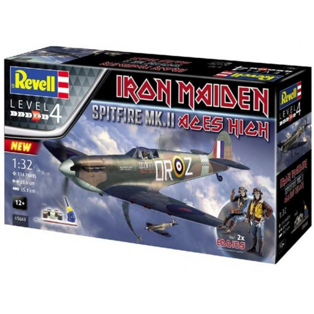 Сборная модель Revell Истребитель Спитфайр Mk.II "Aces High" Iron Maiden. Масштаб (RVL-05688) Сборная модель Revell Истребитель Спитфайр Mk.II "Aces High" Iron Maiden. Масштаб (RVL-05688)