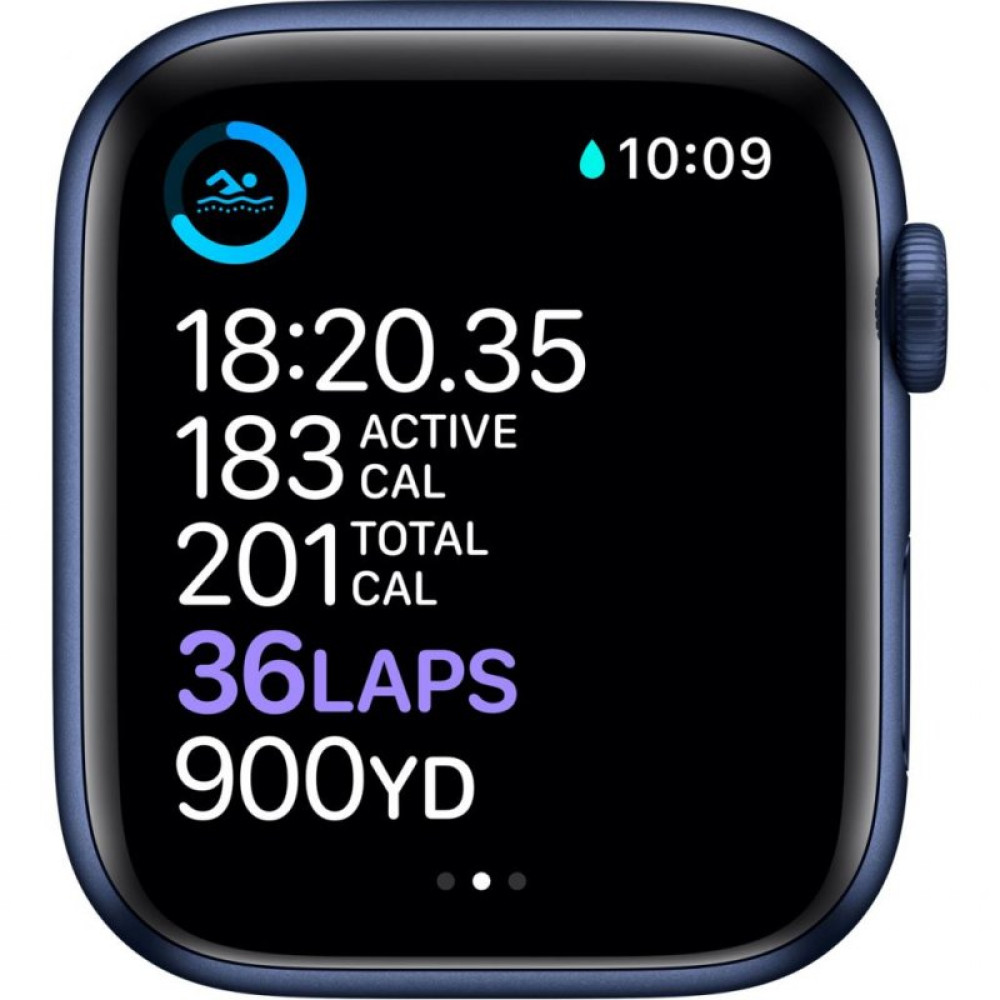 Смарт-часы Apple Watch Series 6 GPS, 40mm Blue Aluminium Case with Deep Navy (MG143UL/A)