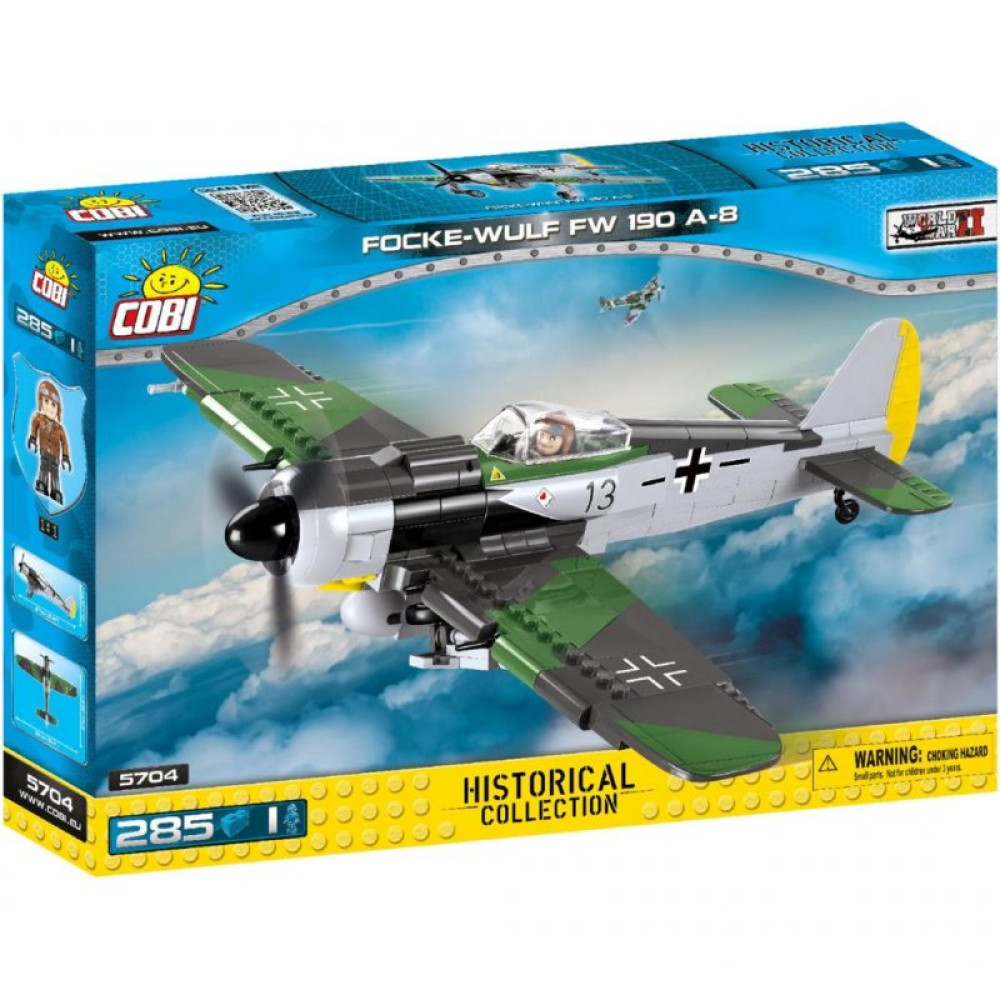 Конструктор Cobi Истребитель Focke-Wulf FW-190 285 деталей (COBI-5704)
