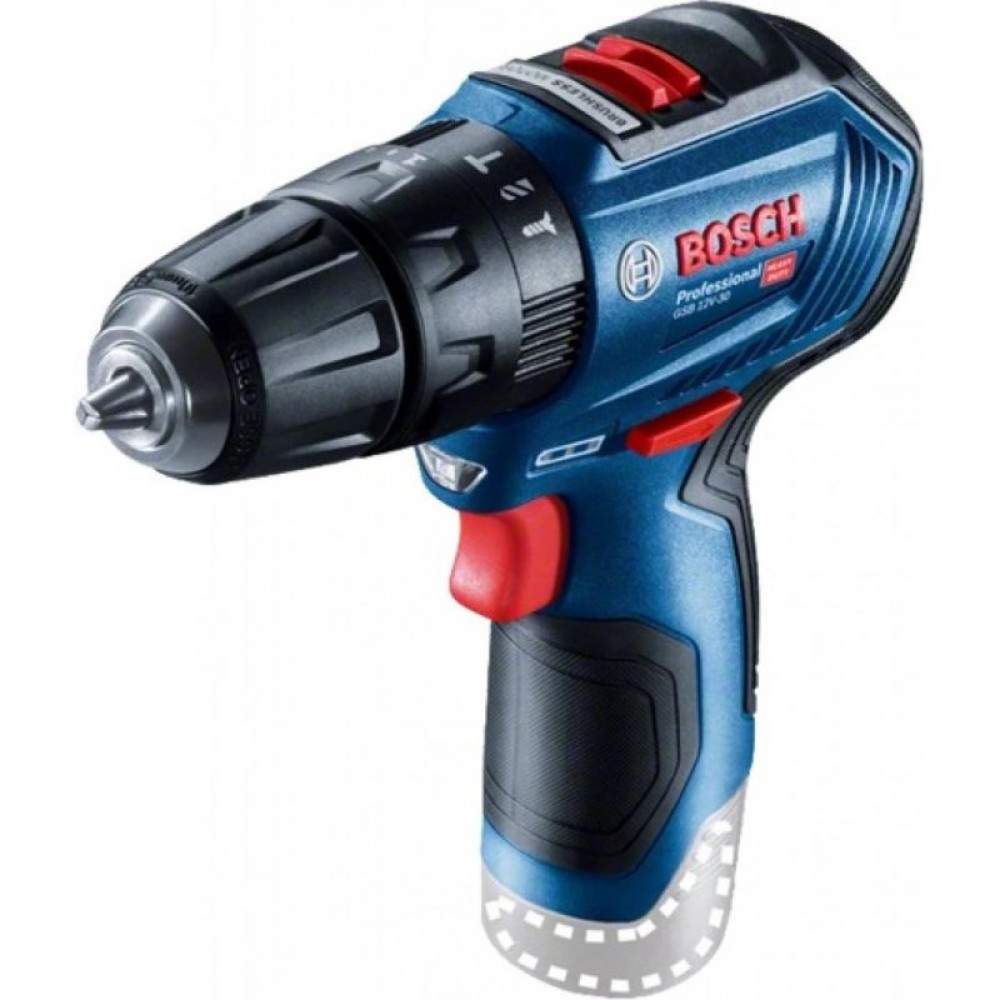 Шуруповерт BOSCH Professional GSB 12V-30 solo (без АКБ и ЗУ) (0.601.9G9.102)