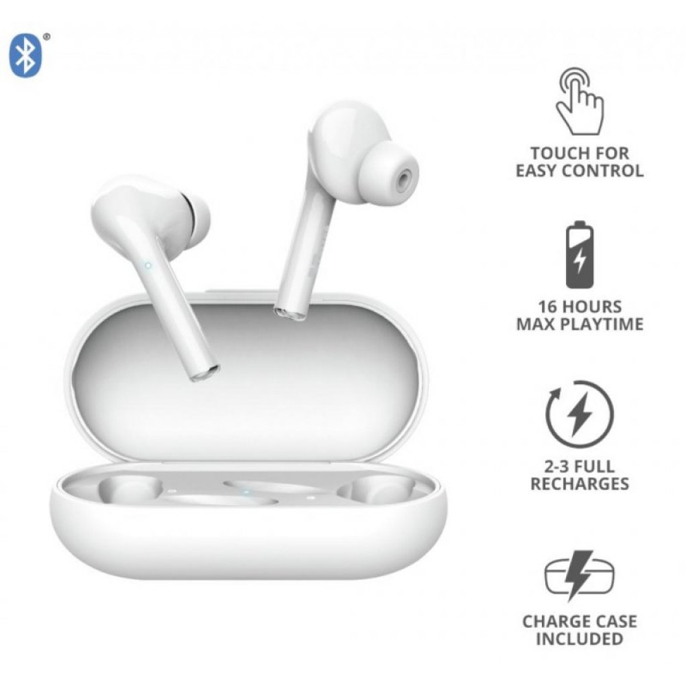 Наушники Trust Nika Touch True Wireless White (23705)
