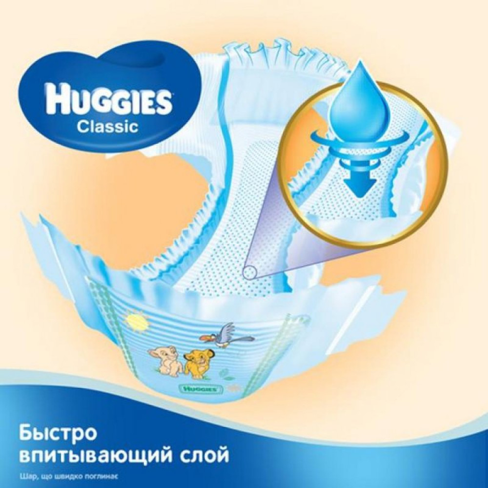 Подгузник Huggies Classic 4 Small 14 шт (5029053543123)
