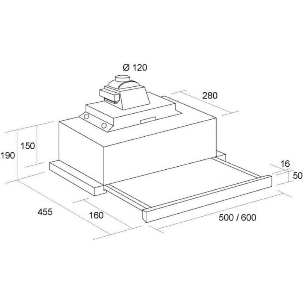 Вытяжка кухонная Borgio Borgio BLT(R) 60 full glass inox white (BLT(R) 60 full glass inox white)