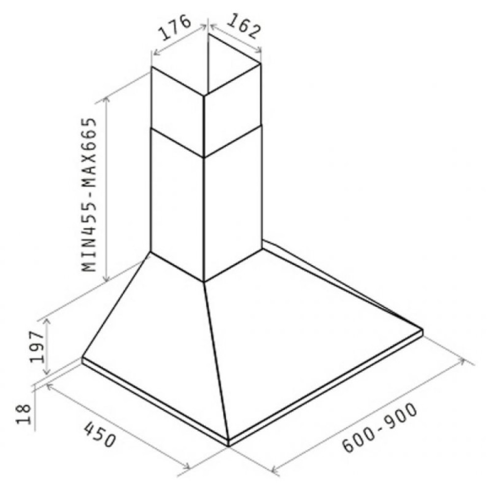 Вытяжка кухонная ELICA MISSY LUX IX/A/60