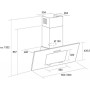 Вытяжка кухонная PYRAMIDA HES 30 (D-600 mm) WHITE