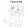 Витяжка кухонна Perfelli T 6111 A 550 BL