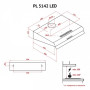 Вытяжка кухонная PERFELLI PL 5142 BR LED