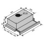 Вытяжка кухонная VENTOLUX GARDA 50 INOX (1100) SMD LED