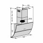 Витяжка кухонна Ventolux SPACE 60 BK (1200) TRC AO