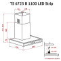Витяжка кухонна Perfelli TS 6723 B 1100 BL LED Strip
