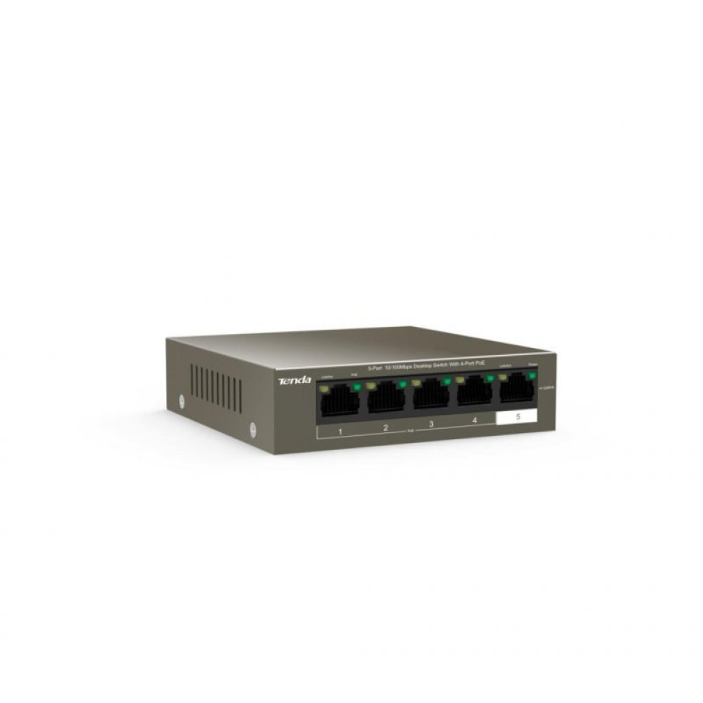 Комутатор мережевий Tenda TEF1105P-4-38W