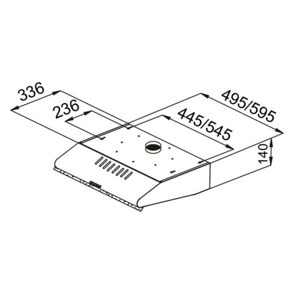 Витяжка кухонна Pyramida MHX 50 BL