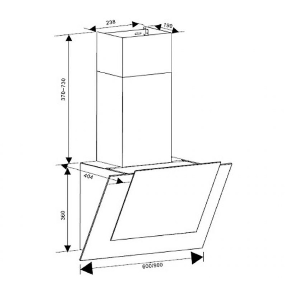 Витяжка кухонна Liberty Diana 60 B (Diana60B)