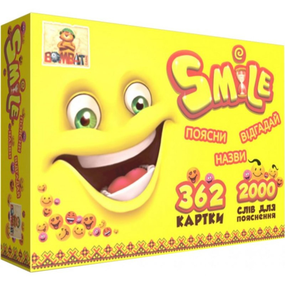 Настольная игра Bombatgame Смайл (украинский язык) (4820172800187) Настольная игра Bombatgame Смайл (украинский язык) (4820172800187)
