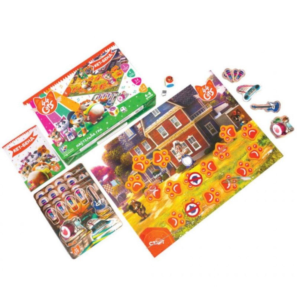 Настольная игра Vladi Toys 44 Кота Кет-бенд (укр) (VT8055-16) Настольная игра Vladi Toys 44 Кота Кет-бенд (укр) (VT8055-16)