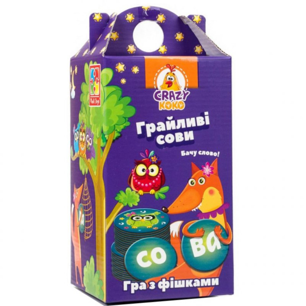 Настольная игра Vladi Toys Шальные совы. Вижу слово! (укр.) (VT8033-04) Настольная игра Vladi Toys Шальные совы. Вижу слово! (укр.) (VT8033-04)