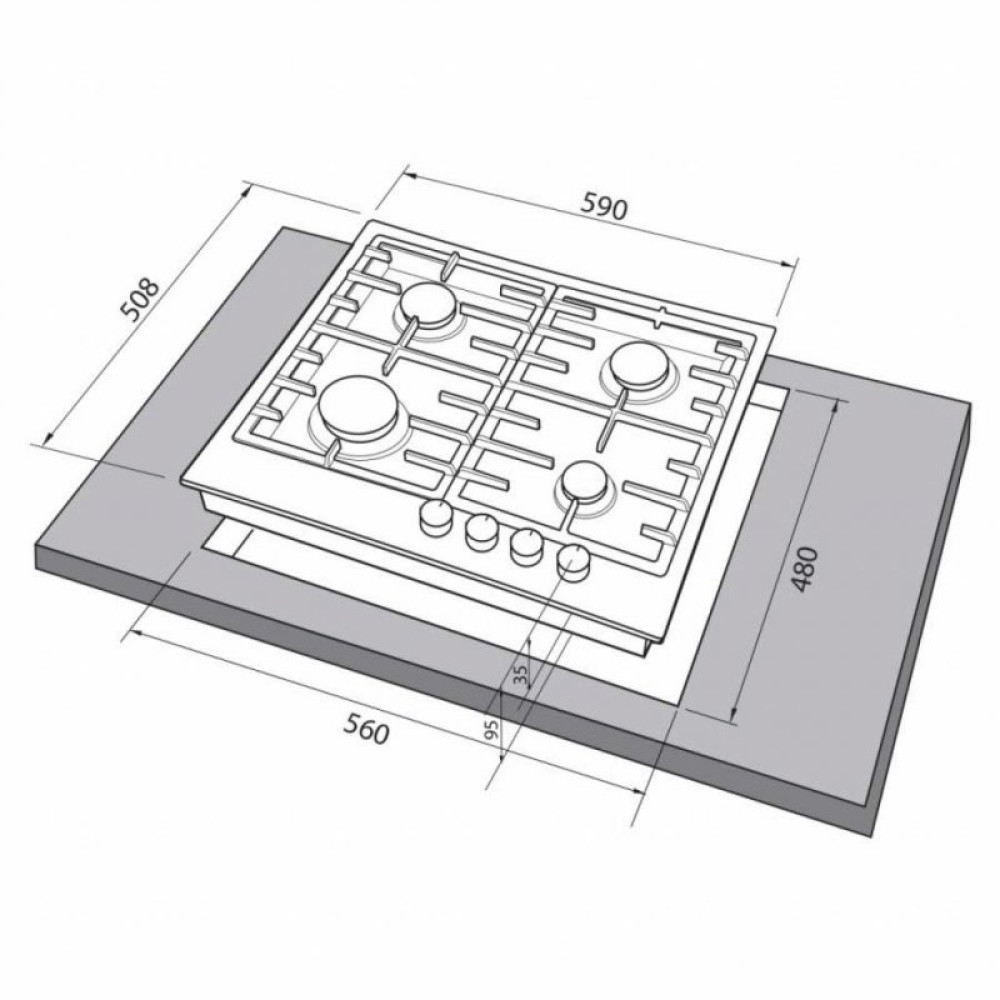 Варочна поверхня Freggia HF640VGX