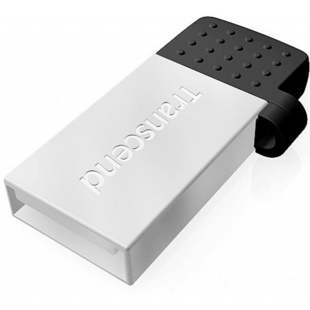 USB флеш накопитель Transcend 32G On-The-Go Silver USB 2.0 (TS32GJF380S)