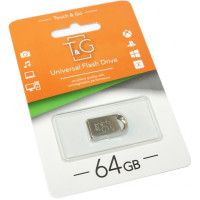 USB флеш накопичувач T&G 64GB 105 Metal Series Silver USB 2.0 (TG105-64G)