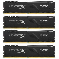 Модуль памяти для компьютера DDR4 64GB (4x16GB) 2666 MHz Fury Black Kingston Fury (ex.HyperX) (HX426C16FB4K4/64)