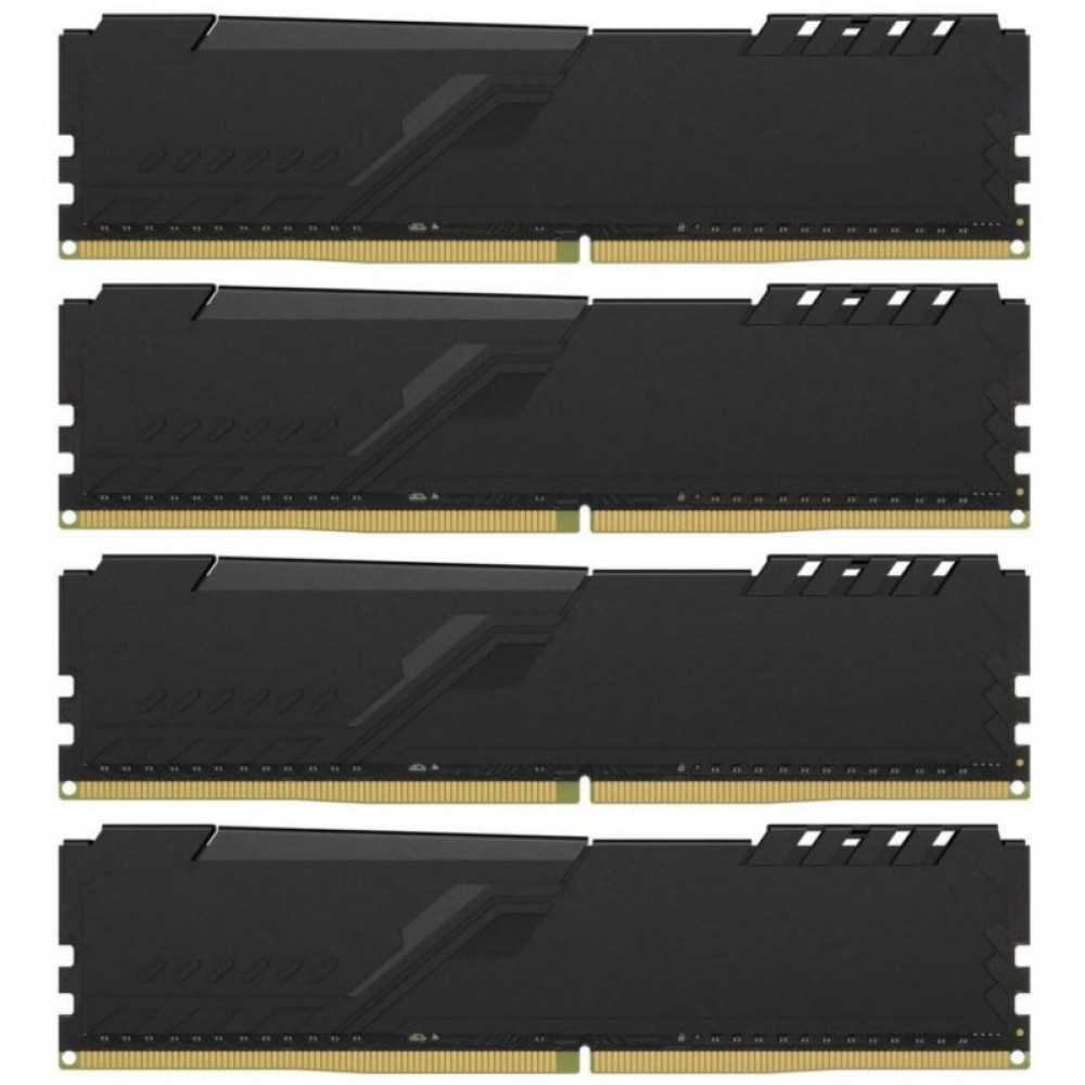 Модуль памяти для компьютера DDR4 64GB (4x16GB) 2666 MHz Fury Black Kingston (HX426C16FB4K4/64)
