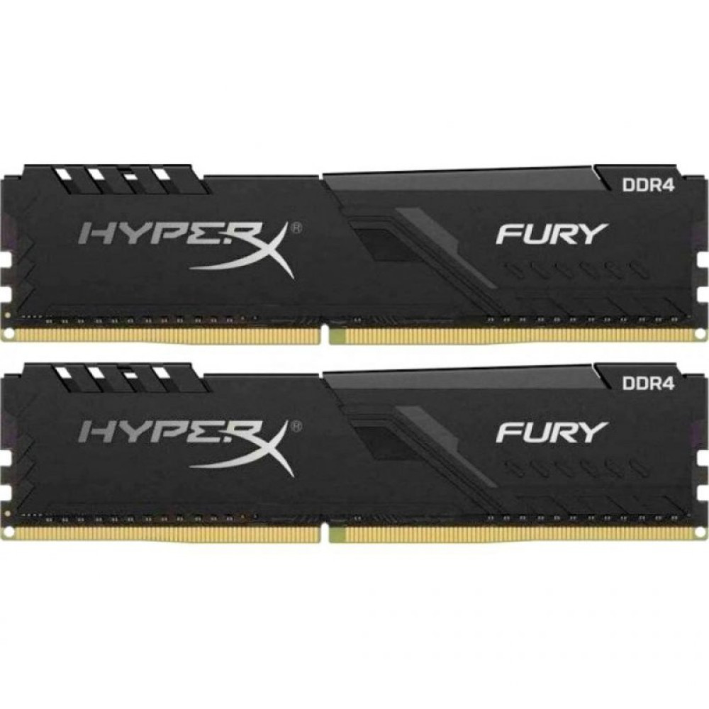 Модуль пам'яті для комп'ютера DDR4 64GB (2x32GB) 3466 MHz Fury Black Kingston Fury (ex.HyperX) (HX434C17FB3K2/64)