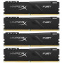 Модуль памяти для компьютера DDR4 64GB (4x16GB) 3600 MHz Fury Black Kingston (HX436C18FB4K4/64)