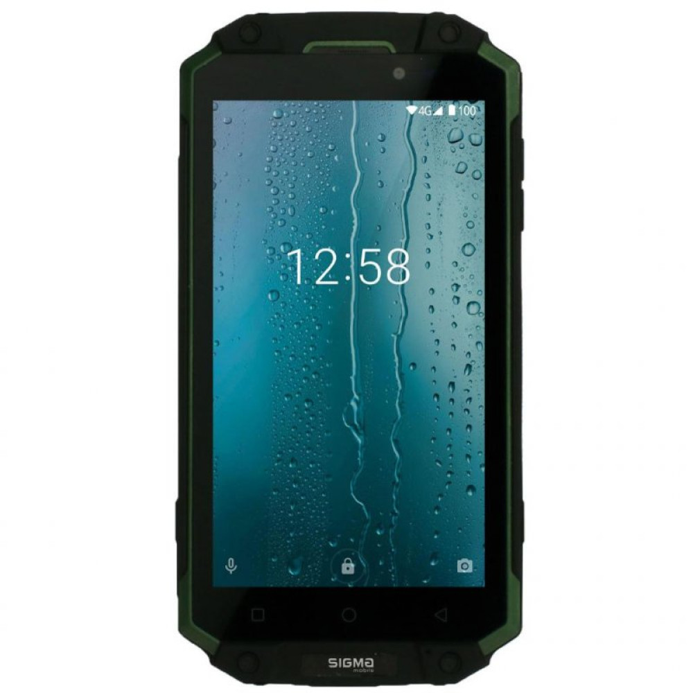 Мобільний телефон Sigma X-treme PQ39 ULTRA Black Green (4827798337240)