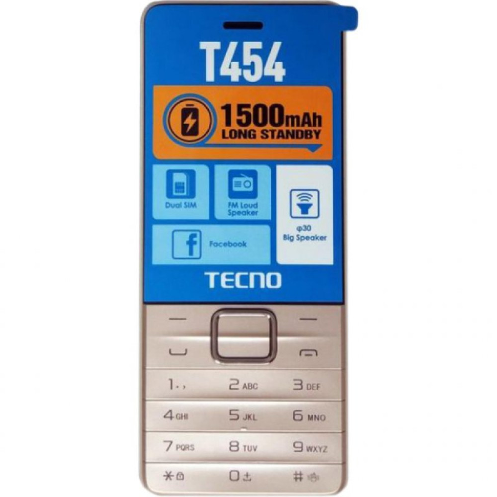 Мобильный телефон TECNO T454 Champagne Gold (4895180745980)