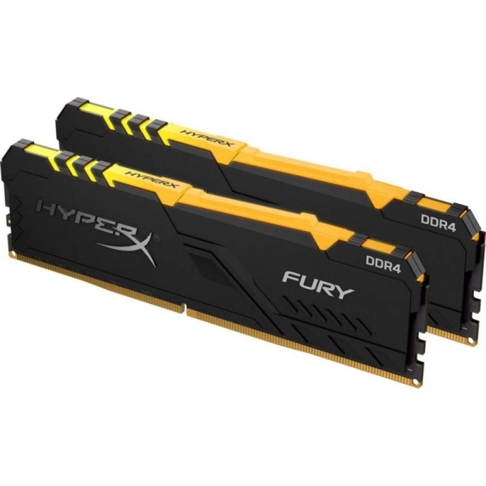 Модуль пам'яті для комп'ютера DDR4 32GB (2x16GB) 3600 MHz HyperX Fury RGB Kingston Fury (ex.HyperX) (HX436C18FB4AK2/32)