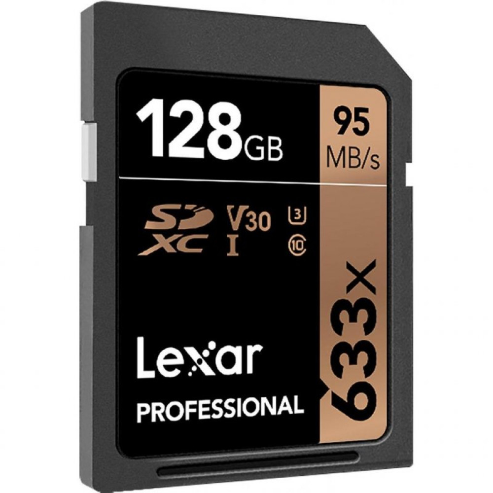 Карта пам'яті Lexar 128GB SDXC class 10 UHS-I U3 V30 633x Professional (LSD128CB633)