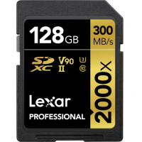 Карта памяти Lexar 128GB SDXC class 10 UHS-II 2000x Professional (LSD2000128G-BNNNG)