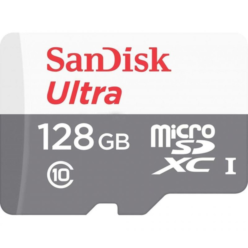 Карта памяти SANDISK 128GB microSDHC class 10 UHS-I Ultra (SDSQUNR-128G-GN3MA)