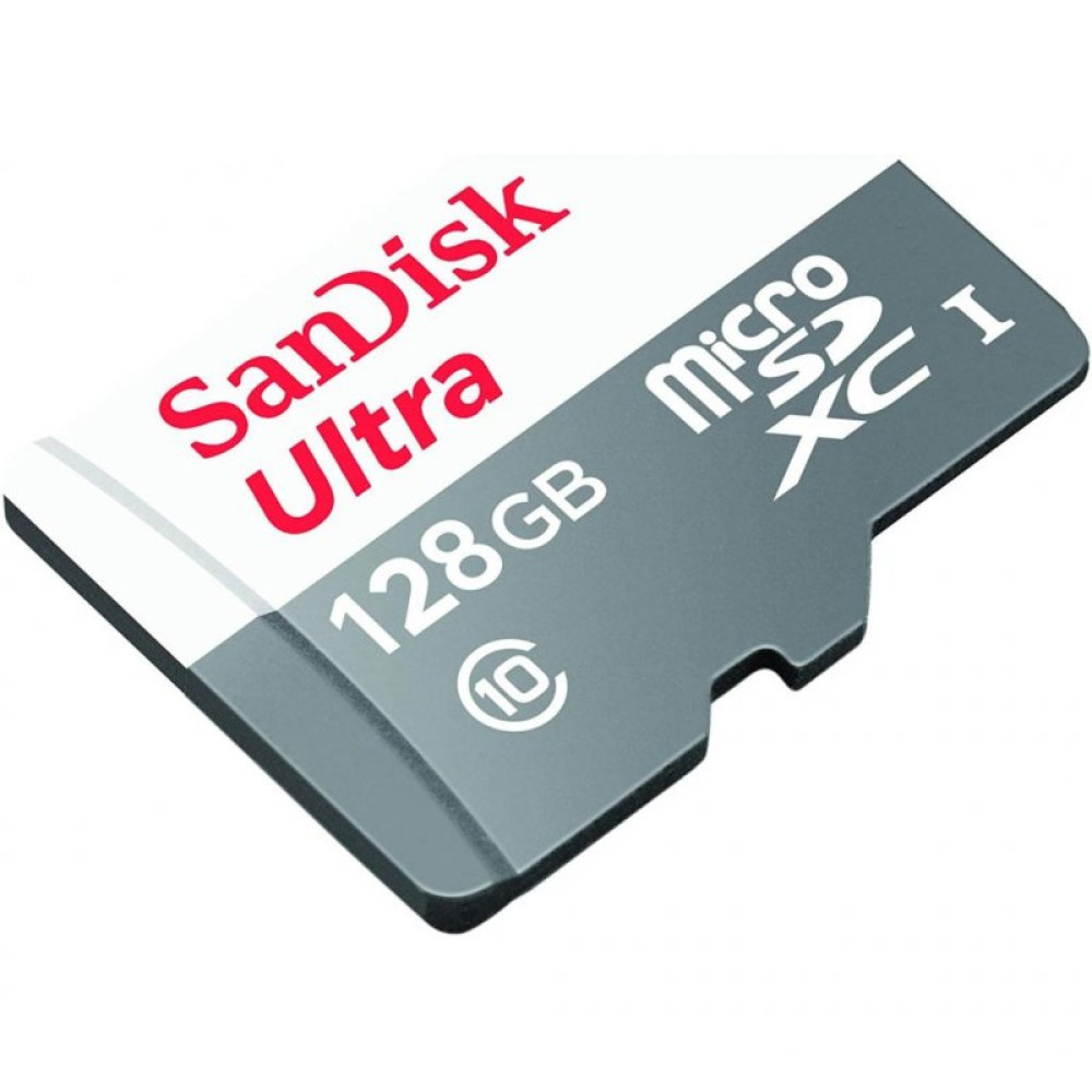 Карта памяти SANDISK 128GB microSDHC class 10 UHS-I Ultra (SDSQUNR-128G-GN3MA)