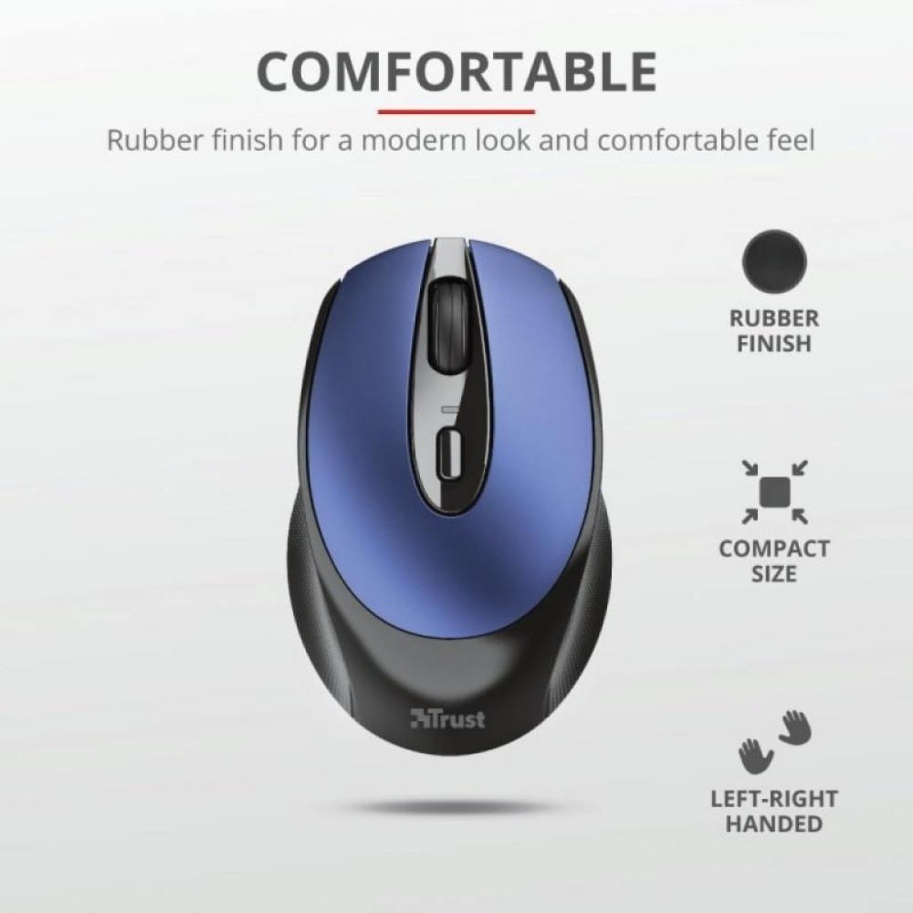 Мышка Trust Zaya Rechargeable Wireless Blue (24018)