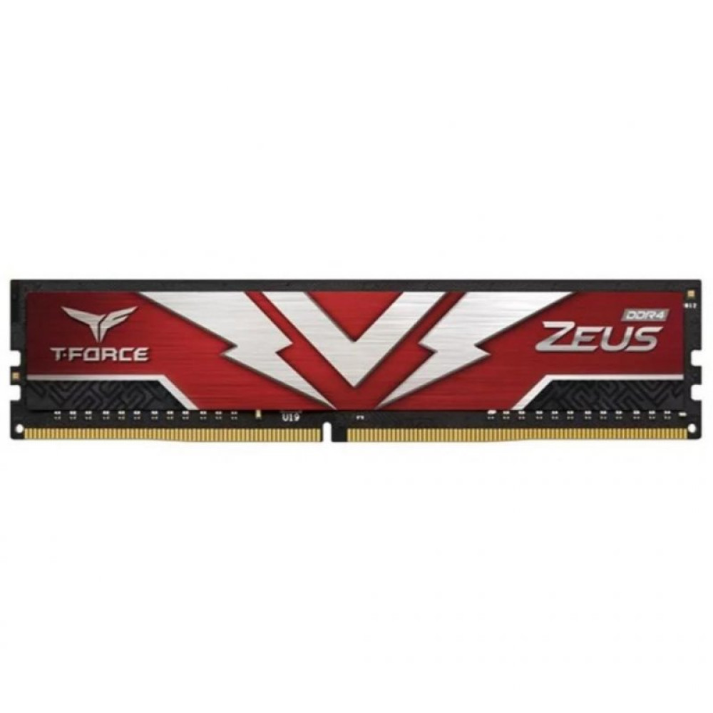 Модуль памяти для компьютера DDR4 16GB 3200 MHz T-Force Zeus Red Team (TTZD416G3200HC2001)