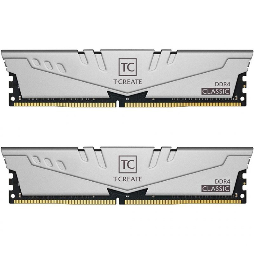 Модуль памяти для компьютера DDR4 16GB (2x8GB) 2666 MHz T-Create Classic 10L Gray Team (TTCCD416G2666HC19DC01)