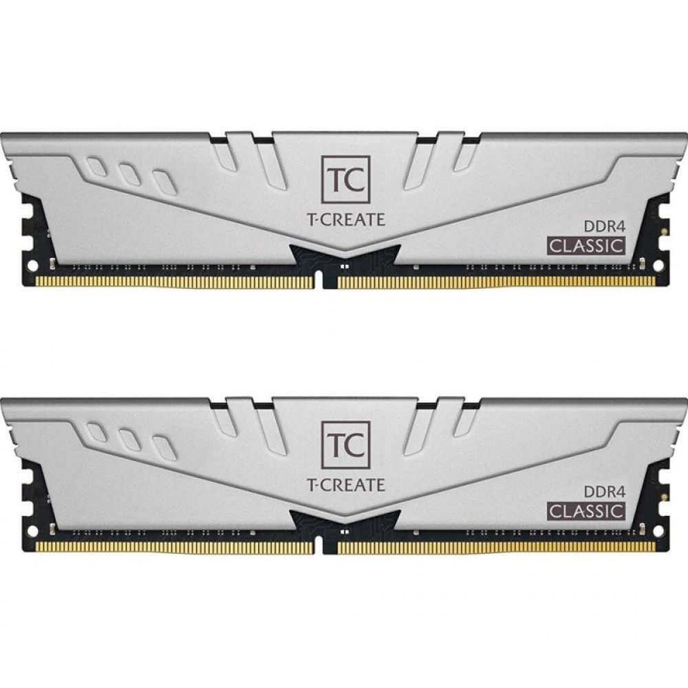 Модуль пам'яті для комп'ютера DDR4 16GB (2x8GB) 3200 MHz T-Create Classic 10L Gray Team (TTCCD416G3200HC22DC01)