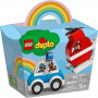 Конструктор LEGO DUPLO My First Пожарный вертолет и полицейская машина (10957)