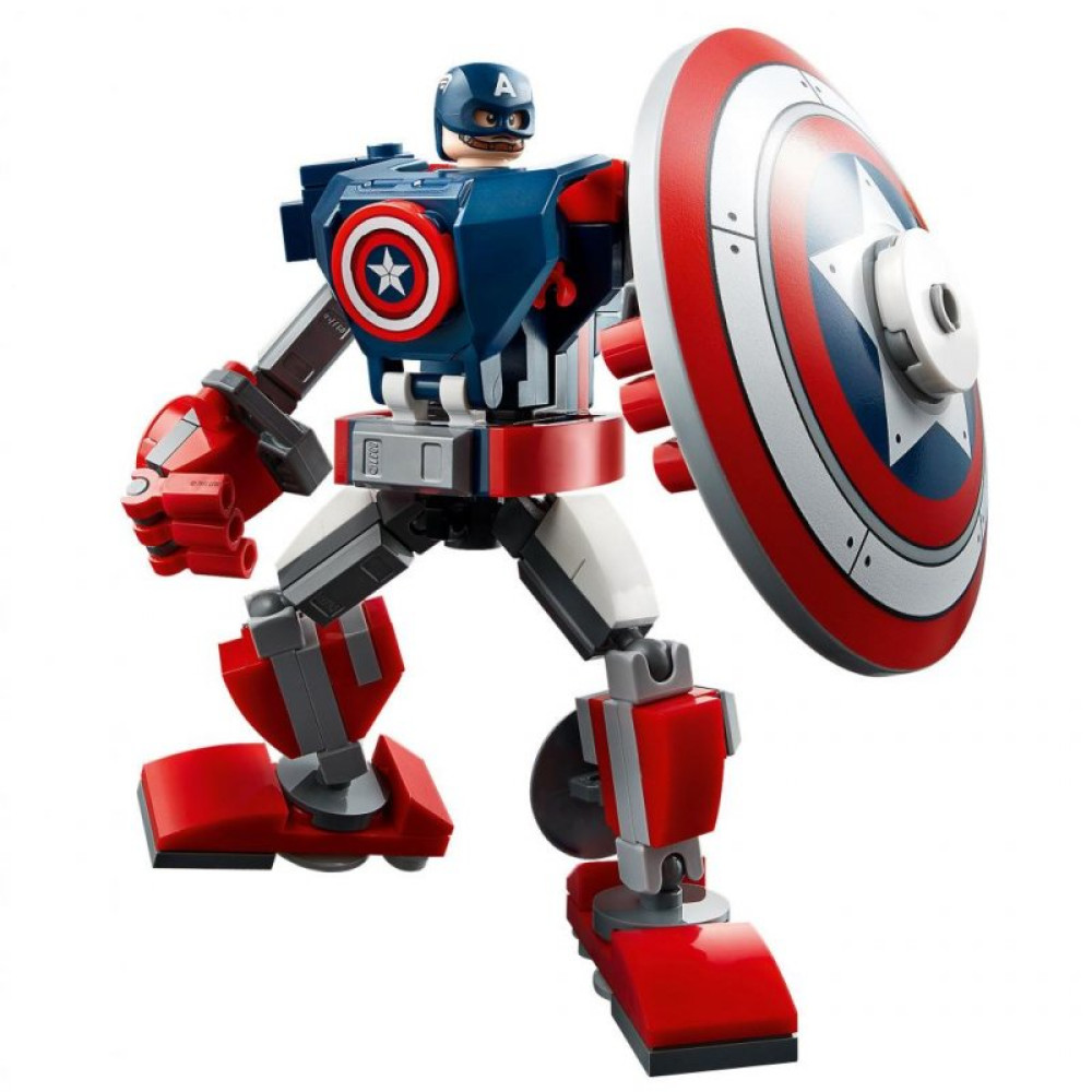 Конструктор LEGO Super Heroes Робоброня Капитана Америки 121 деталь (76168)