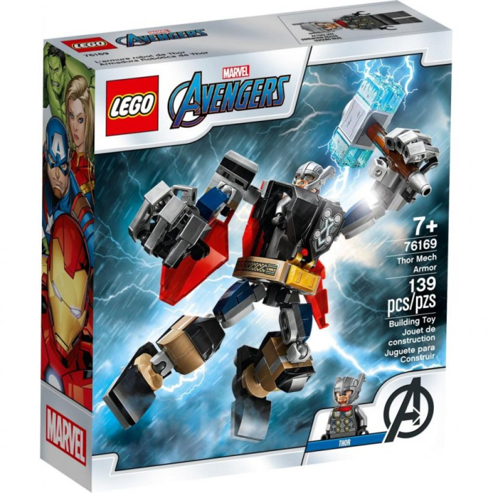 Конструктор LEGO Super Heroes Робоброня Тора 139 деталей (76169)