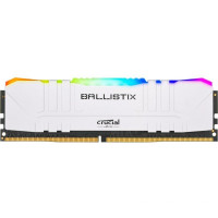 Модуль пам'яті для комп'ютера DDR4 8GB 3000 MHz Ballistix White RGB Micron (BL8G30C15U4WL)