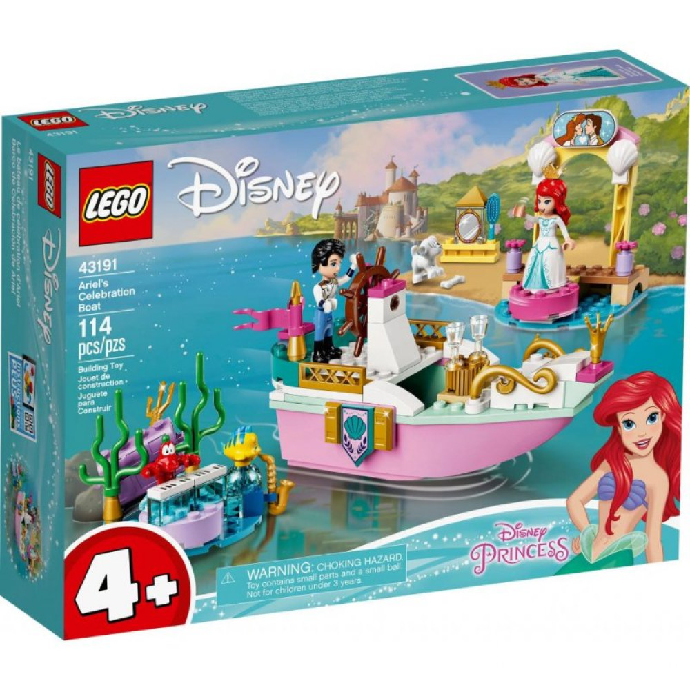 Конструктор LEGO Disney Princess Праздничный лодка Ариэль 114 деталей (43191)