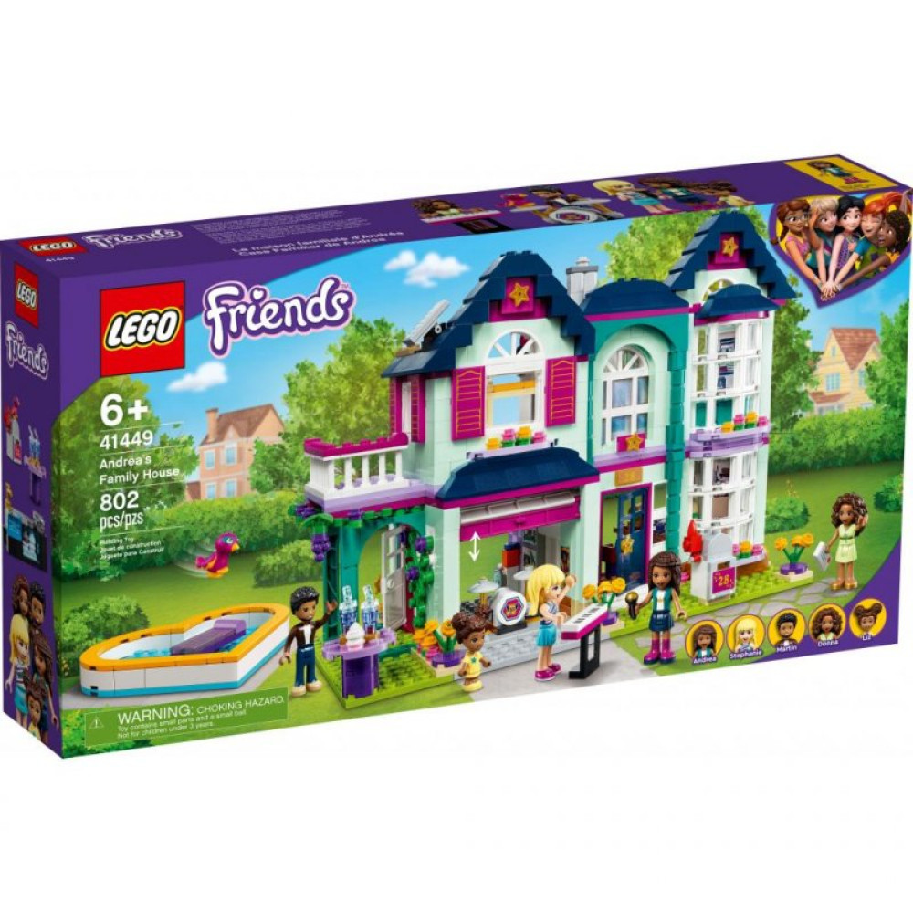 Конструктор LEGO Friends Родинний дім Андреа 802 деталі (41449)