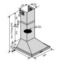 Вытяжка кухонная VENTOLUX LIDO 60 BK (700)