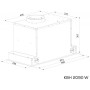 Вытяжка кухонная Kernau KBH 2090 W GLASS