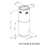 Вытяжка кухонная Kernau KCH 0140 B ISLAND
