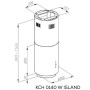 Вытяжка кухонная Kernau KCH 0140 W ISLAND
