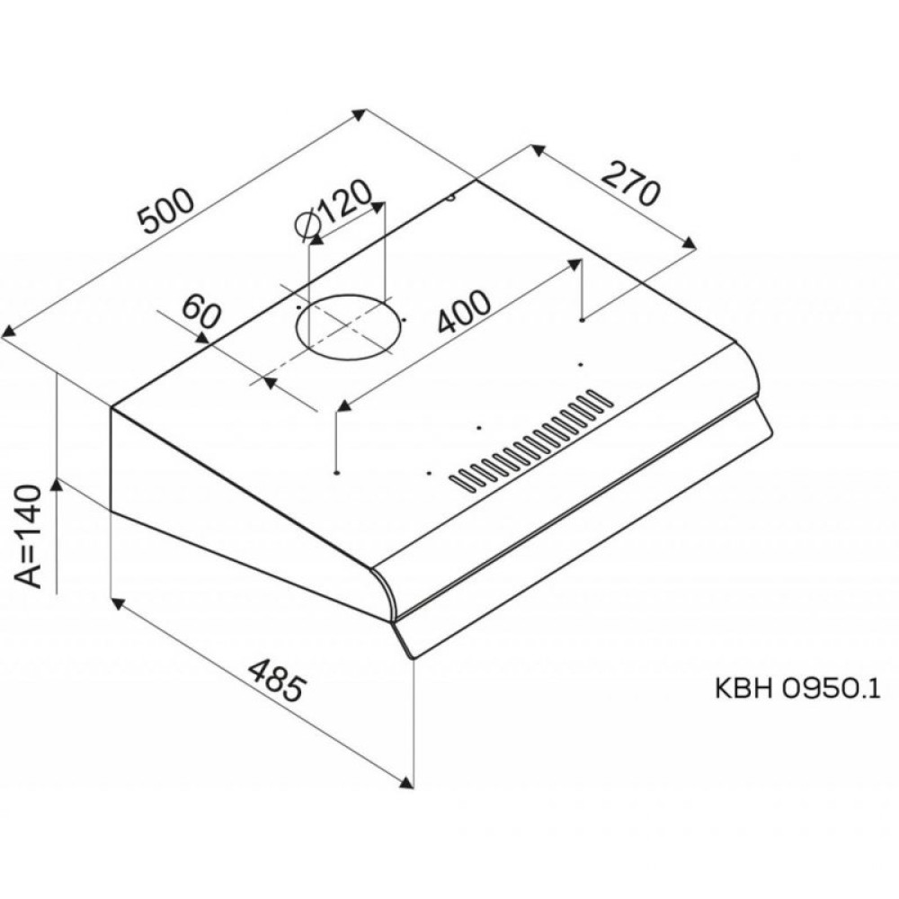 Вытяжка кухонная Kernau KBH 0950.1 S